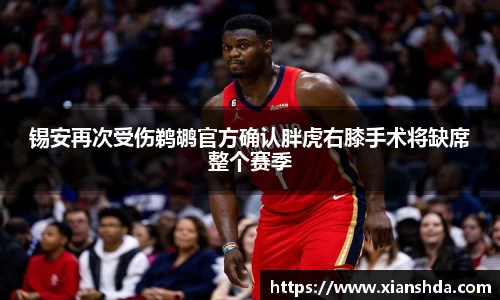 锡安再次受伤鹈鹕官方确认胖虎右膝手术将缺席整个赛季